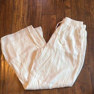 Abercrombie & Fitch Cream Track Pants